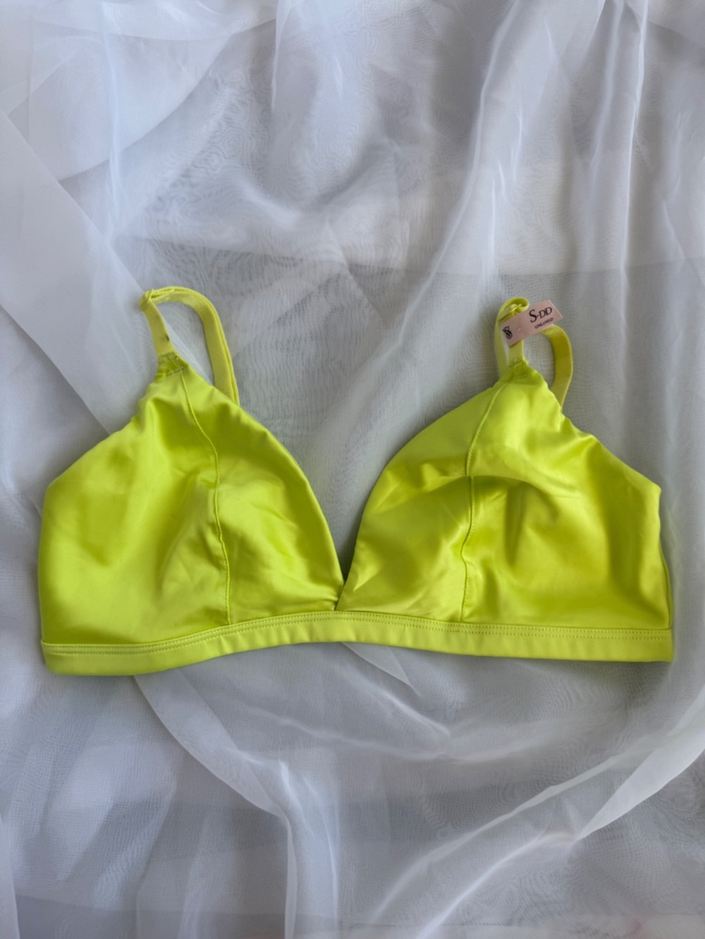 Victoria’s Secret Tease Wireless Triangle Bralette | S DD | NWT | Soft Feminine - Picture 4 of 9